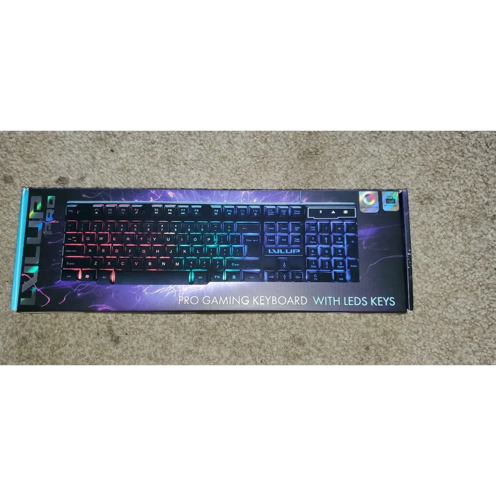 Come Play Unisex LVLUP Gaming Keyboard Black